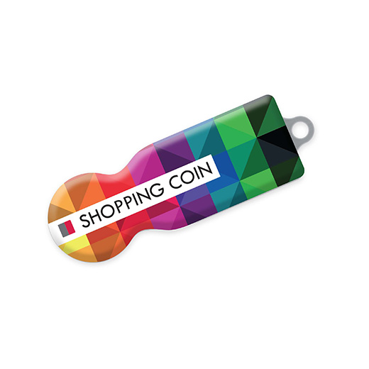Shopping Coin sleutelhangers