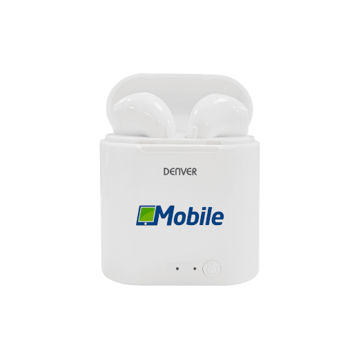 Draadloze oordopjes - Earbuds zijn draadloze oortjes die je via bluetooth verbind met je telefoon. De oortjes laden automatisch op in de meegeleverde case, zo geniet je onderweg urenlang van je favoriete muziek of podcast!